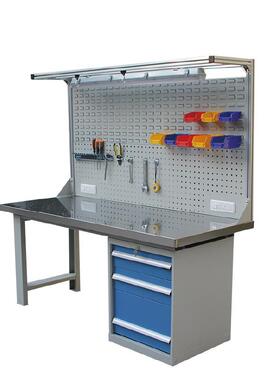 车间流水防电作线台带挂板修台工维修静桌电子FHC厂工作桌工业级