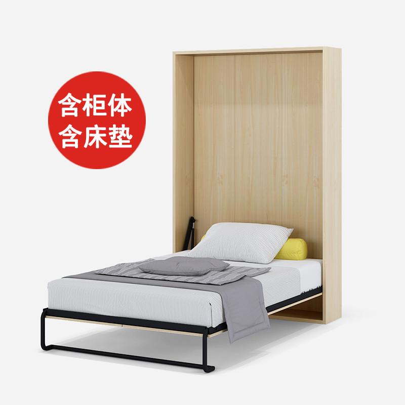 厂家直销折叠隐形床小户型多功能书房壁床隐藏壁柜隐形床五金配件