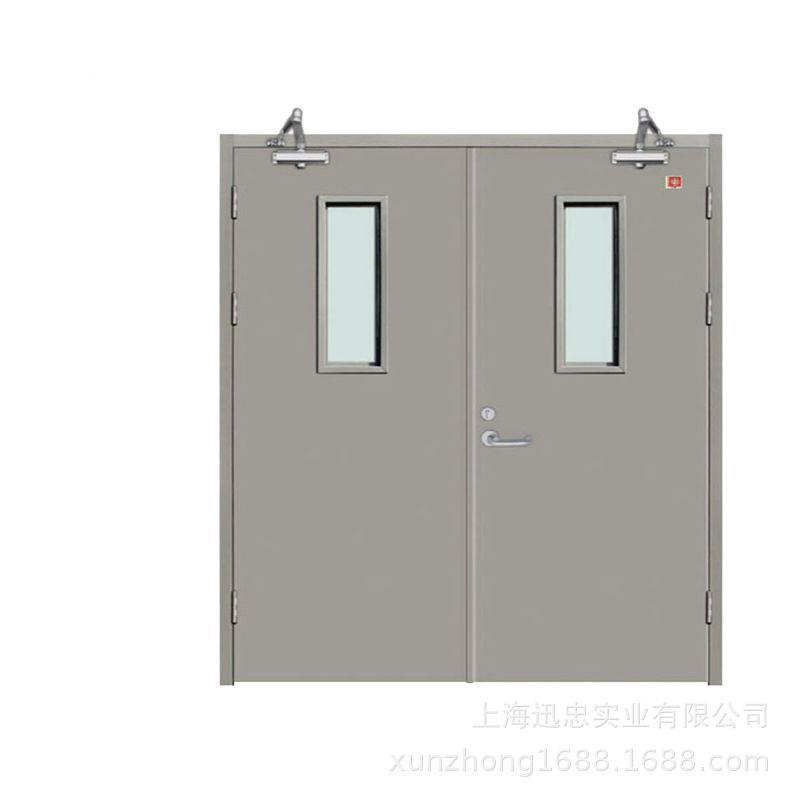 商场甲乙级防火地下库钢制逃生门玻璃防火防门仓门库隔HTI音火车