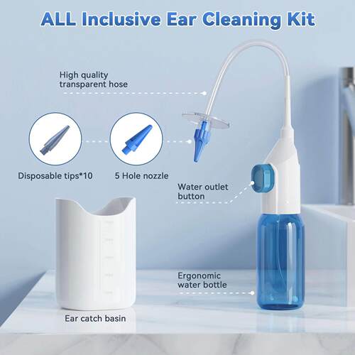 Ear Wax Removal Tool Manual Ear Irrigation Flushing System S