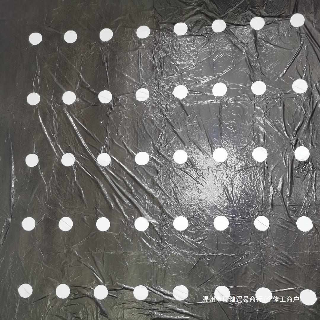 打孔地膜农用种植防草菜地玉米地开孔带孔薄膜黑膜银黑地膜免打孔