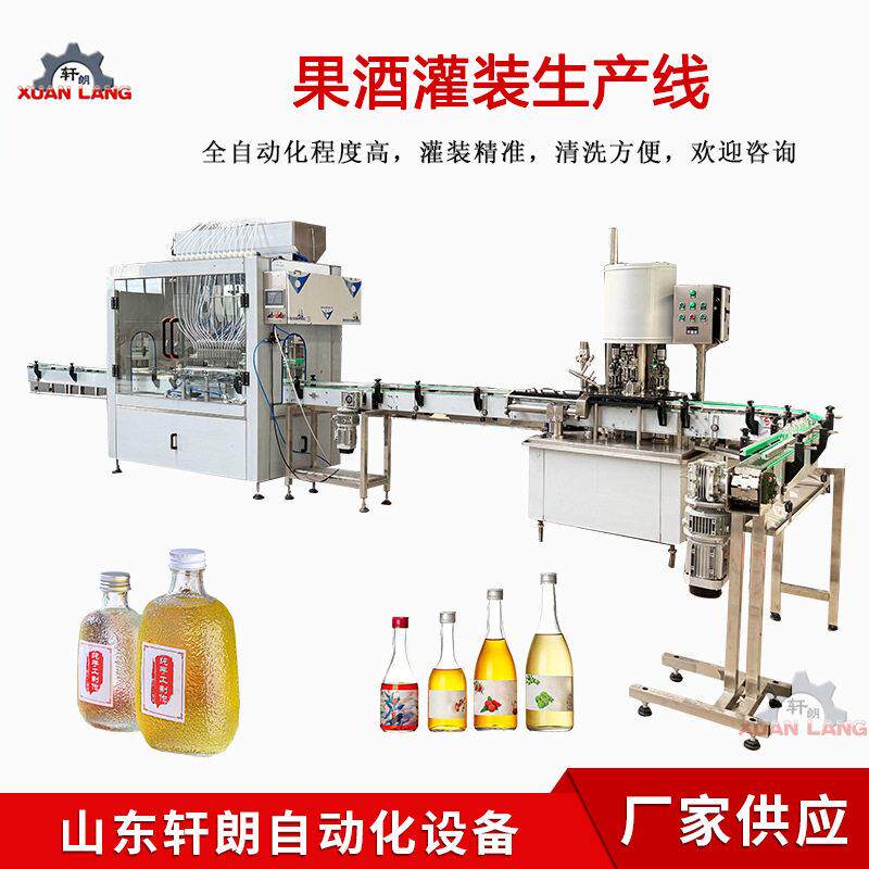 果酒液体灌装机 保健酒浓缩果汁饮料灌装机 山楂酒灌装生产线厂家