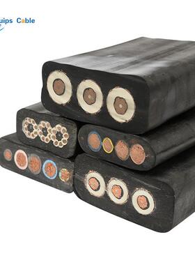 YJGCFPB-10kV3×35+3×16/3+(10*2.5+12FO)高压扁电缆