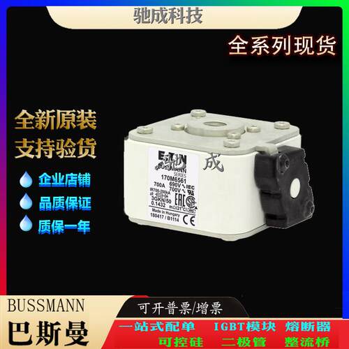 巴斯曼170M6561 170M6562 170M6563 经销直销价优 紧凑熔断器
