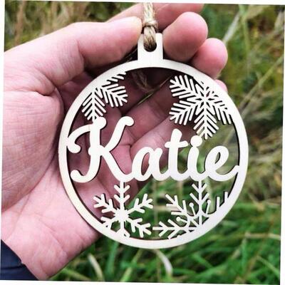 Personalized Different Names Christmas Snowflake Ball