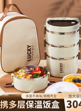 Stainless steel insulated lunch box Divided dining box