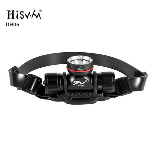 厂家销 L2 SST40新款DH06潜水头灯电量开关户外潜水灯头灯