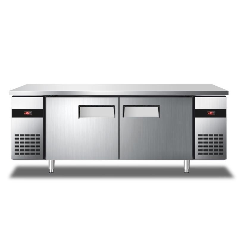 风冷无霜双温工作台冰箱冷藏冷冻双用卧式冷柜抽屉式操作台式冰箱