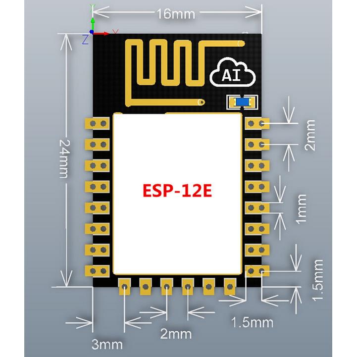 【优信电子】ESP-12E ESP8266串口WIFI 业界里程碑 无线模块