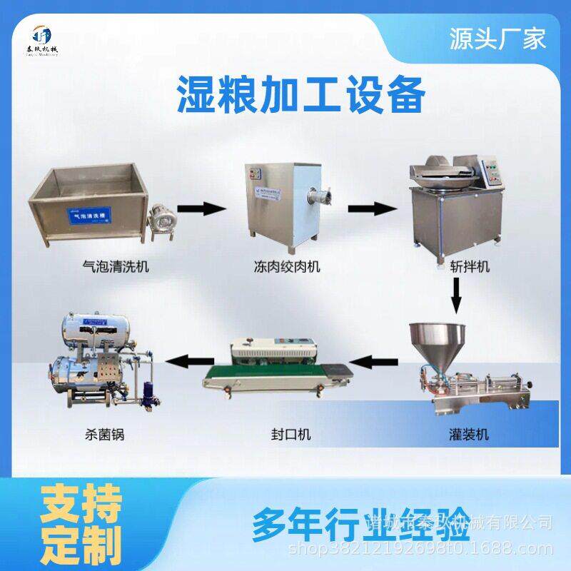 宠物湿粮加工成套设备全自动猫粮杀菌锅宠物头真空肉条乳化机