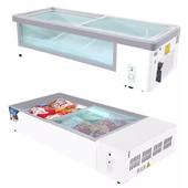 摆摊夜市冰柜卧式 保鲜冷冻三轮车冰箱串串 商用冷藏展示柜小型台式