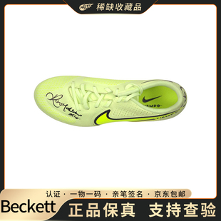 小罗 罗纳尔迪尼奥 亲笔签名足球鞋 Beckett认证球迷礼物稀缺收藏