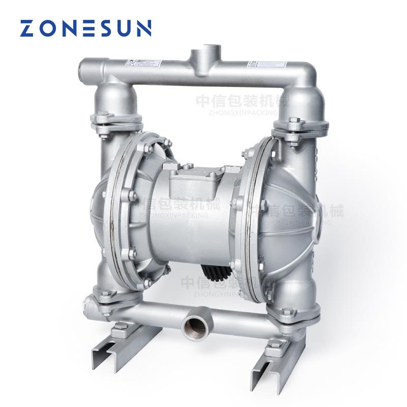 ZONESUN微型气动上料泵气动泵隔膜水泵液体加注机补料设备
