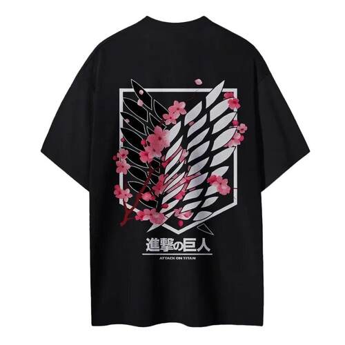 Attack On Titan Anime Unisex Cotton Short-Sleeve Round Neck