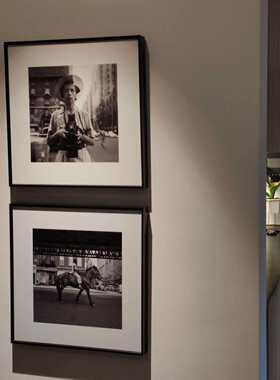 跨境卡纸黑白摄影装饰画小众画艺术样板房工作室书房咖啡厅壁组合
