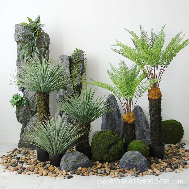 热带雨林风仿真绿植龙血树造景植物大型室内景观橱窗落地摆件装饰