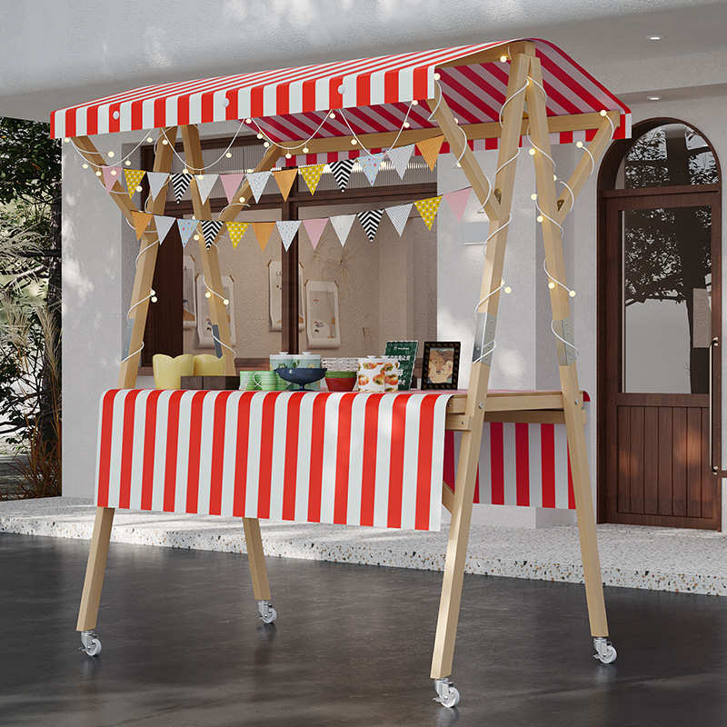 促销轮架集市摊位展示架夜市架子车移动摆摊专用花车万向市集摆摊