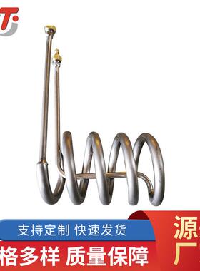 欣旺腾厂家加工钛小盘管TA1 TA2 耐温工业化工加热钛盘管宝鸡