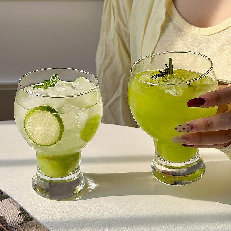 ins风宽口玻璃饮品杯冷饮料杯果汁早餐杯奶茶杯啤酒杯夏季高颜值,餐饮具,玻璃杯,淘宝优惠券,粉丝福利购,淘宝优惠卷