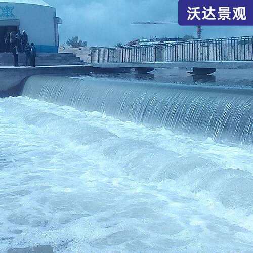 合页挡水坝结构稳固表演舞台景观液压升降水坝设计供应设备