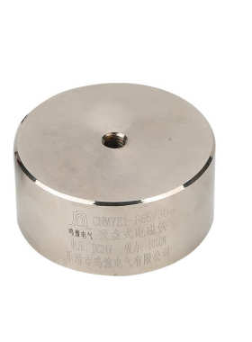 厂家供应P65/30 圆形直流吸盘式电磁铁 小型电磁铁DC24V吸力100kg