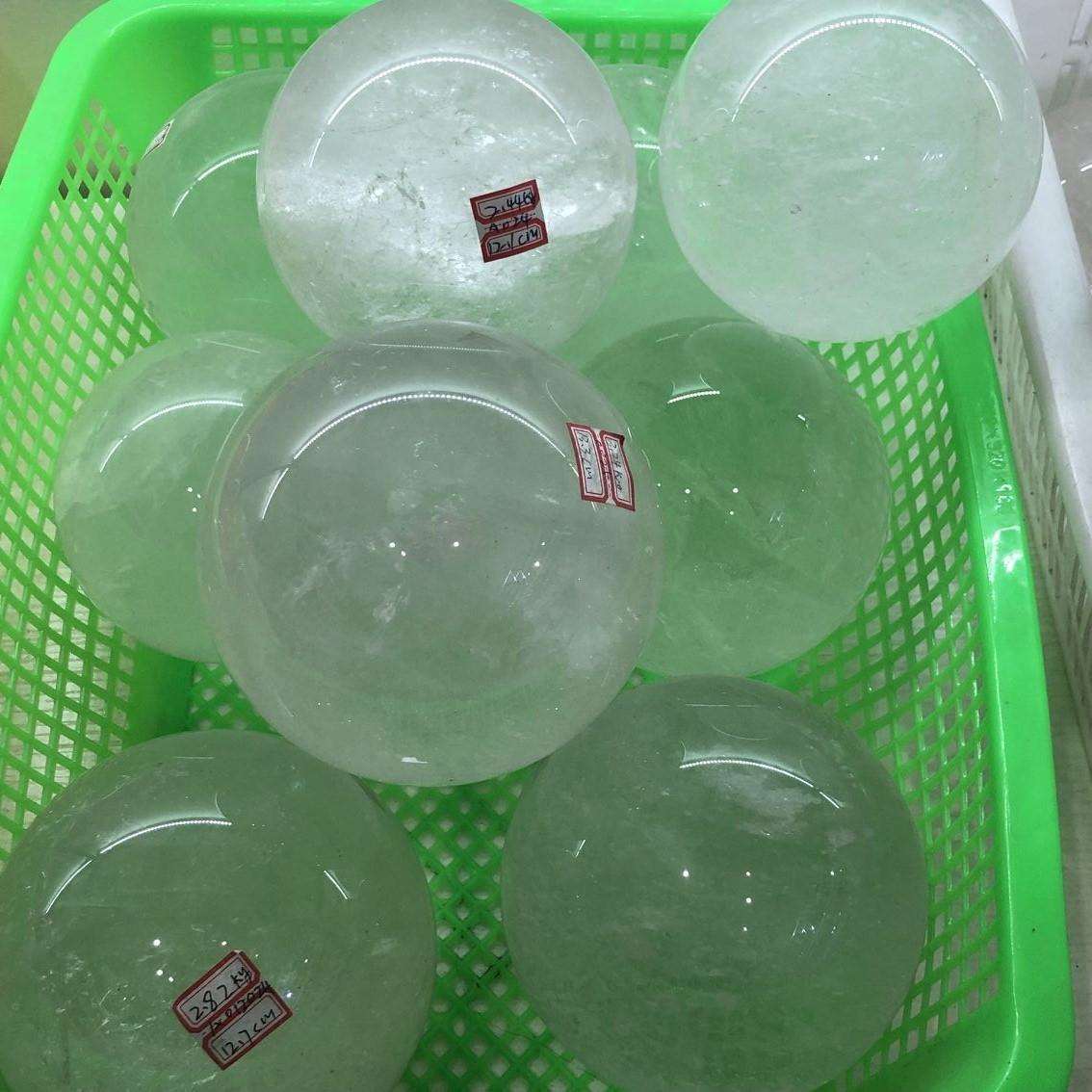 东海白水球摆摆件水晶水球设1晶晶原石