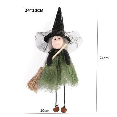 Halloween Ghost Festival Witch Figurine Hanging Doll DIY Dec