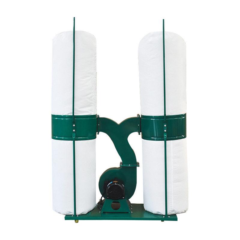 直径100mm150mm吸尘钢丝软管支架双桶排尘集尘木工雕刻机吸尘器