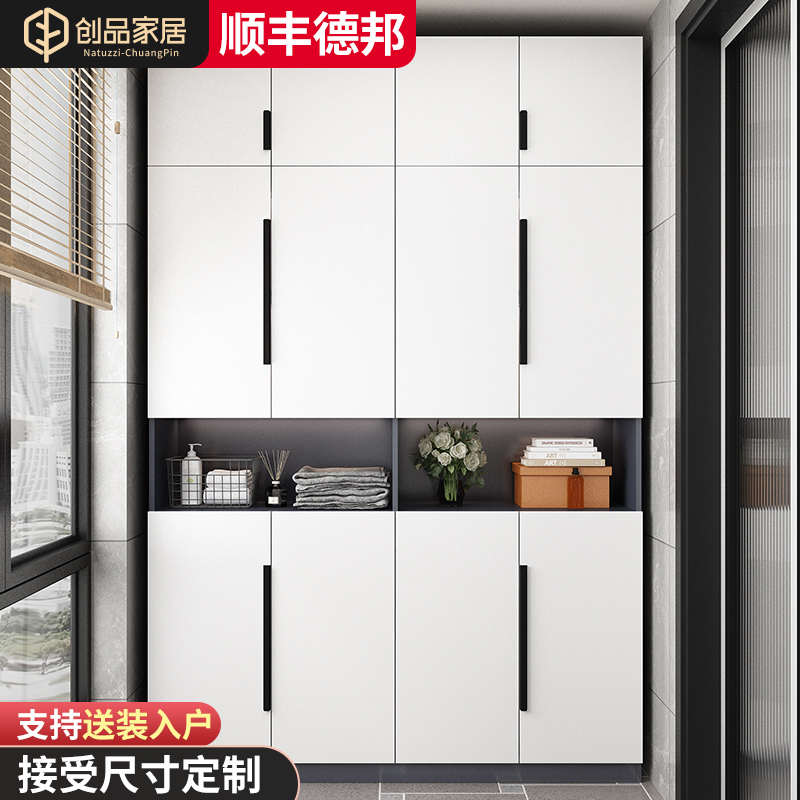 阳台专用储物柜飘窗柜收纳柜子置物架杂物防水靠墙窗边立柜可定制