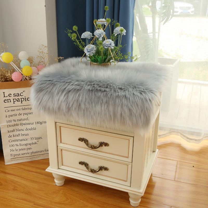 欧长毛绒床头柜北桌电布视柜鞋柜防尘盖书桌垫茶YC-596几台布布展
