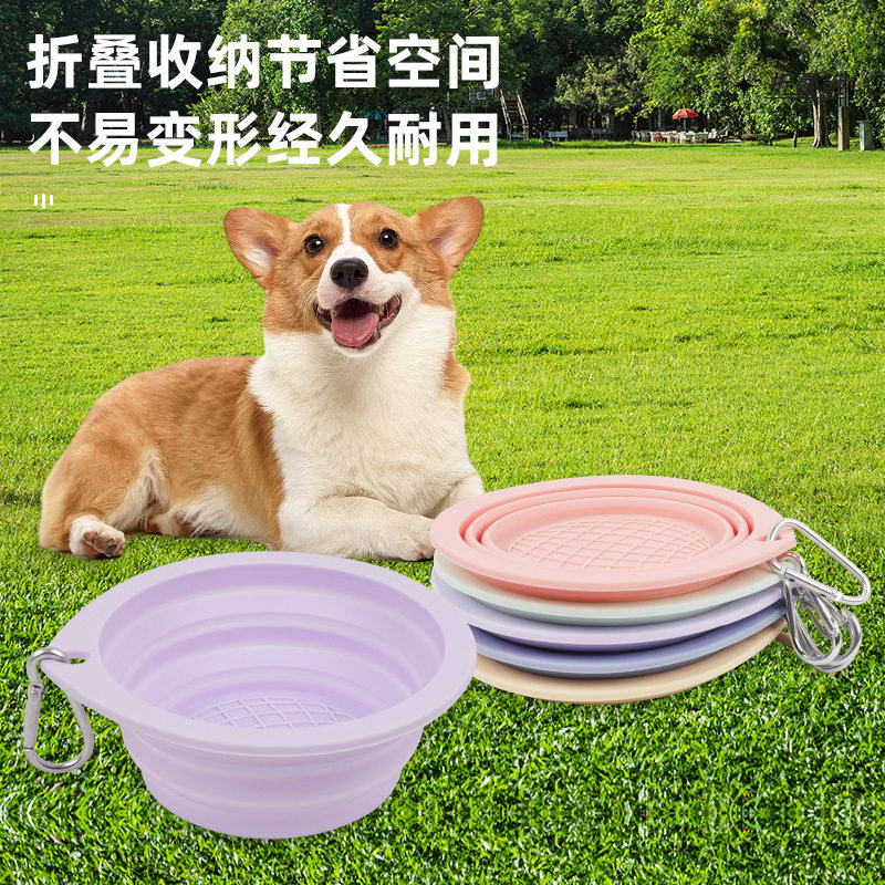 食品级现货硅胶狗狗食具慢食碗