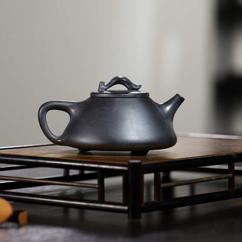 宜兴原矿石黄紫砂壶名家全手工一叶暴富子冶石瓢直播爆款茶壶茶具