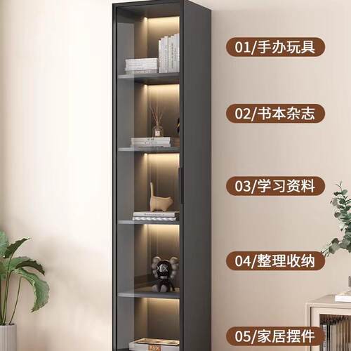 实木书柜一体整墙到顶新中式酒柜带玻璃门展示柜尺寸书架