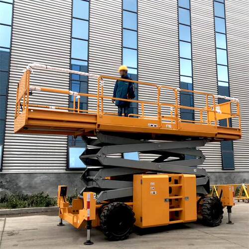 空作业车10米1米16米柴油剪叉升降机越野轮自行式升降机厂家