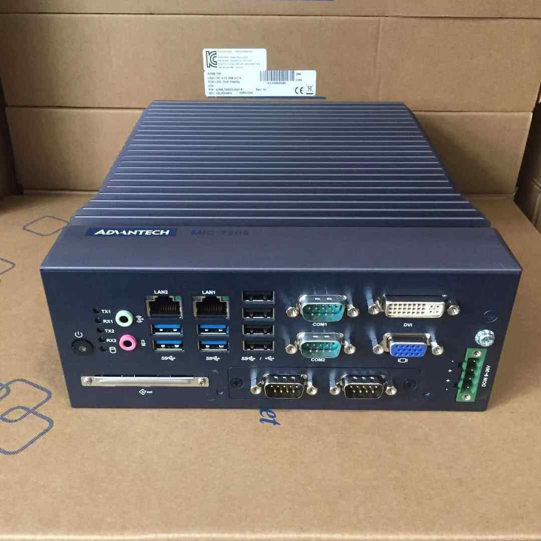 研华MIC-7700H 无风扇工业 防尘工控机，嵌入式支持6-7代处理器