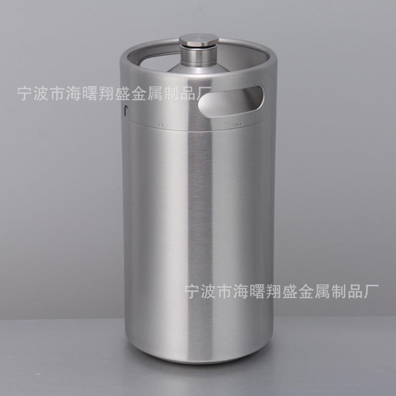 SUS食品级304不锈钢双层保温桶5L精酿啤酒桶mini桶保温KEG