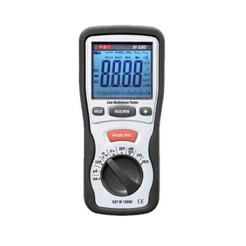 CEM华盛昌DT-5302四线低电阻测试仪数字4线测量电阻测试表