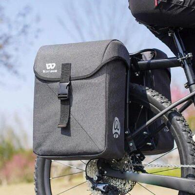 Durable Double Pannier Bags for Bike Reflective Pouch