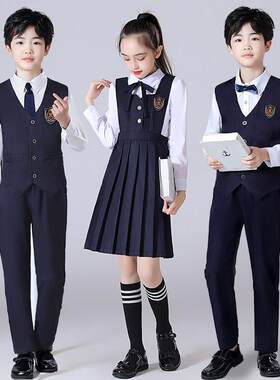幼儿园园服学生校服班服英伦学院风朗诵儿童舞台服六一合唱演出服