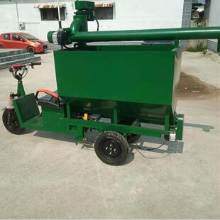 养殖地膜撒粪车餐厨垃圾螺旋投料车黑水虻喂食电动投料车
