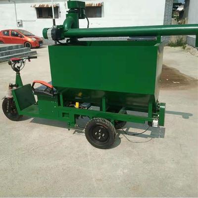 养鸡场手动喂料机侧车式投料车移动式喂料机大型养鸡场自动喂料车