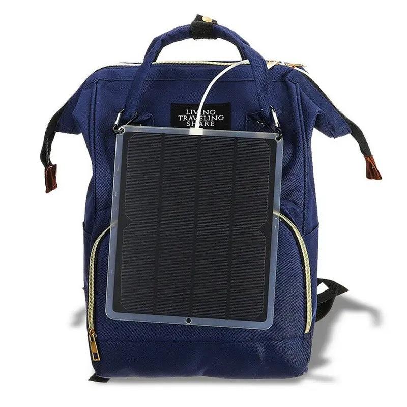 Solar5.5W太阳能发电板户外车载太阳能风扇手机20W单晶太阳能板