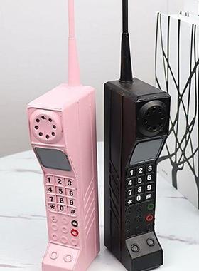 覆古怀旧创意大哥大80年代手机模型彷真橱窗摆件国风直播古装道具