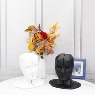 现代简约几何抽象家居创意摆件书房桌面模型书靠书档书立软装 饰品