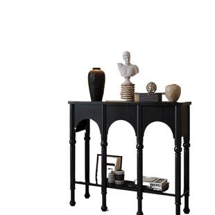 法玄式 玄关柜实木YTM厅入户玄桌子简约正对门靠墙落客地置物关台