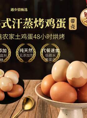 韩式汗蒸房烤鸡蛋五香卤蛋整箱真空独立包装小零食即食代早餐带壳