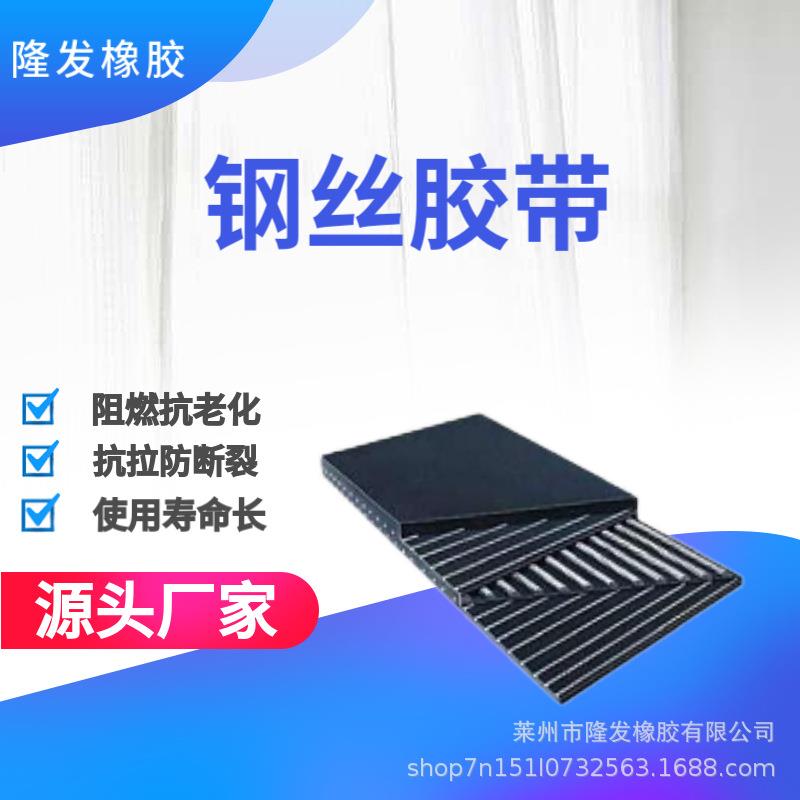 钢丝胶带钢丝绳芯输送带斗提机帆布胶带耐灼烧抗静电抗老化