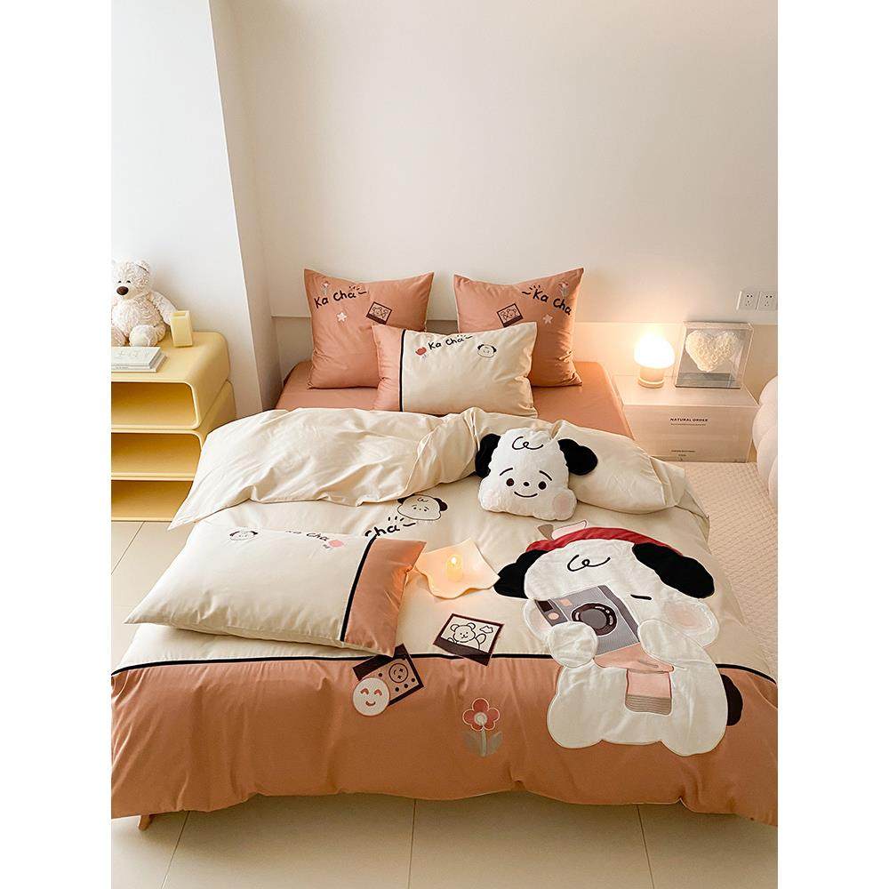 儿童四套纯棉男孩100品支全棉长绒棉XY--DSQX被单三南件套通家纺