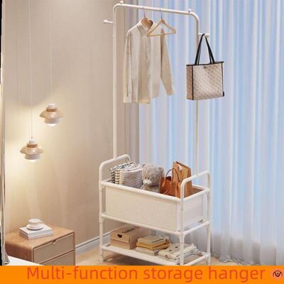 Simple clothes hanger coat storage rack shoe shelf stool衣架