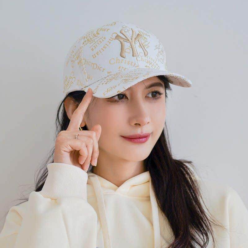 新款强推！鸭舌帽子女春夏季时尚百搭刺绣显脸小大头围硬顶棒球帽